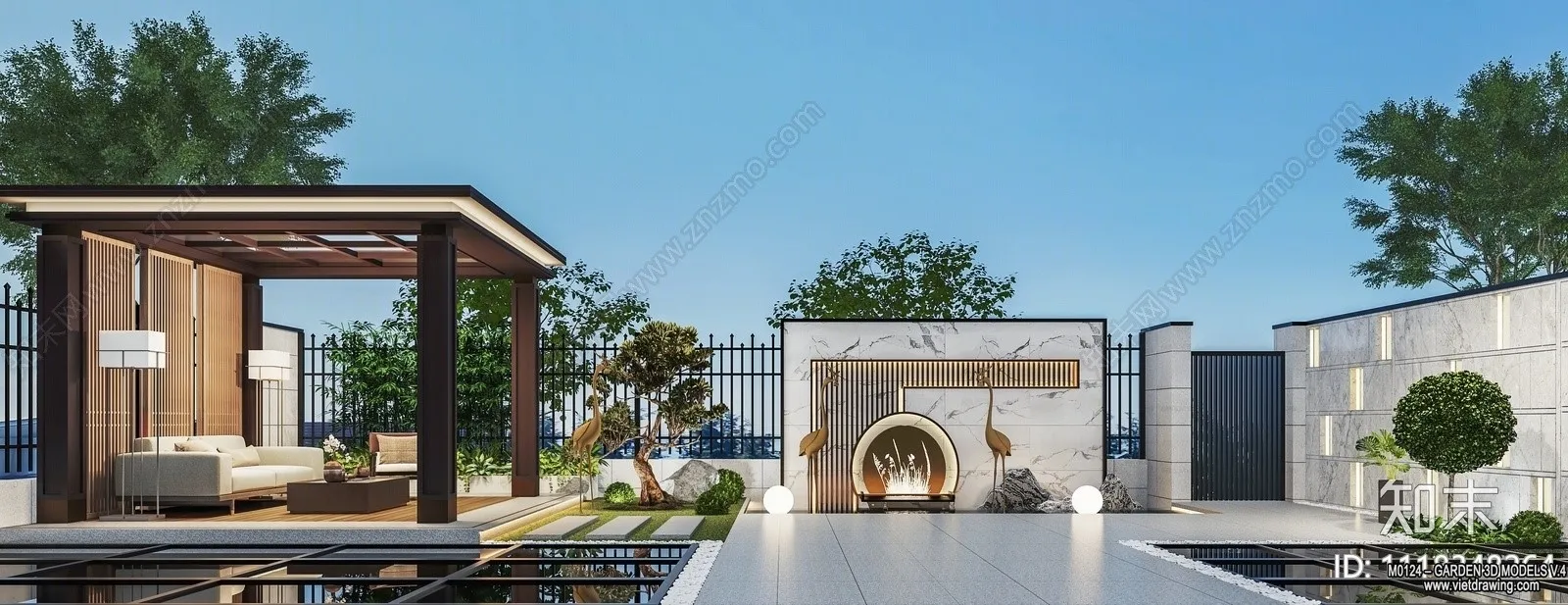 Garden 3D Models - Architecture Decor 3D - 293