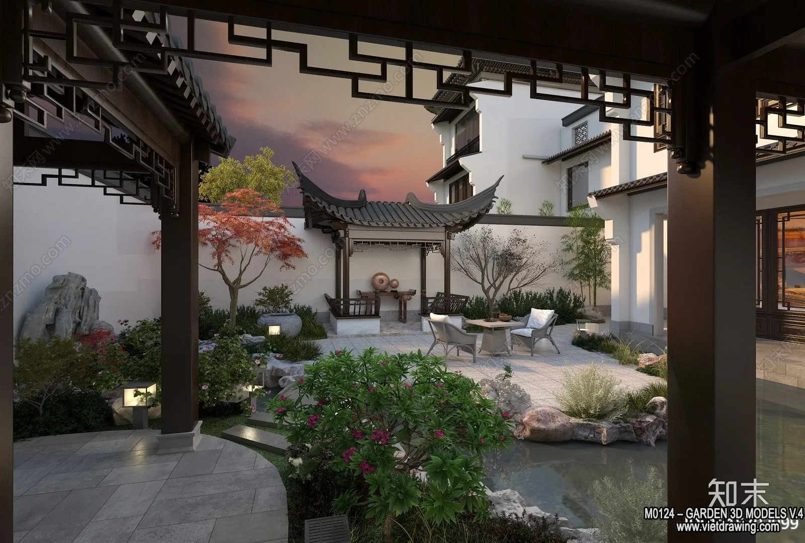 Garden 3D Models - Architecture Decor 3D - 296