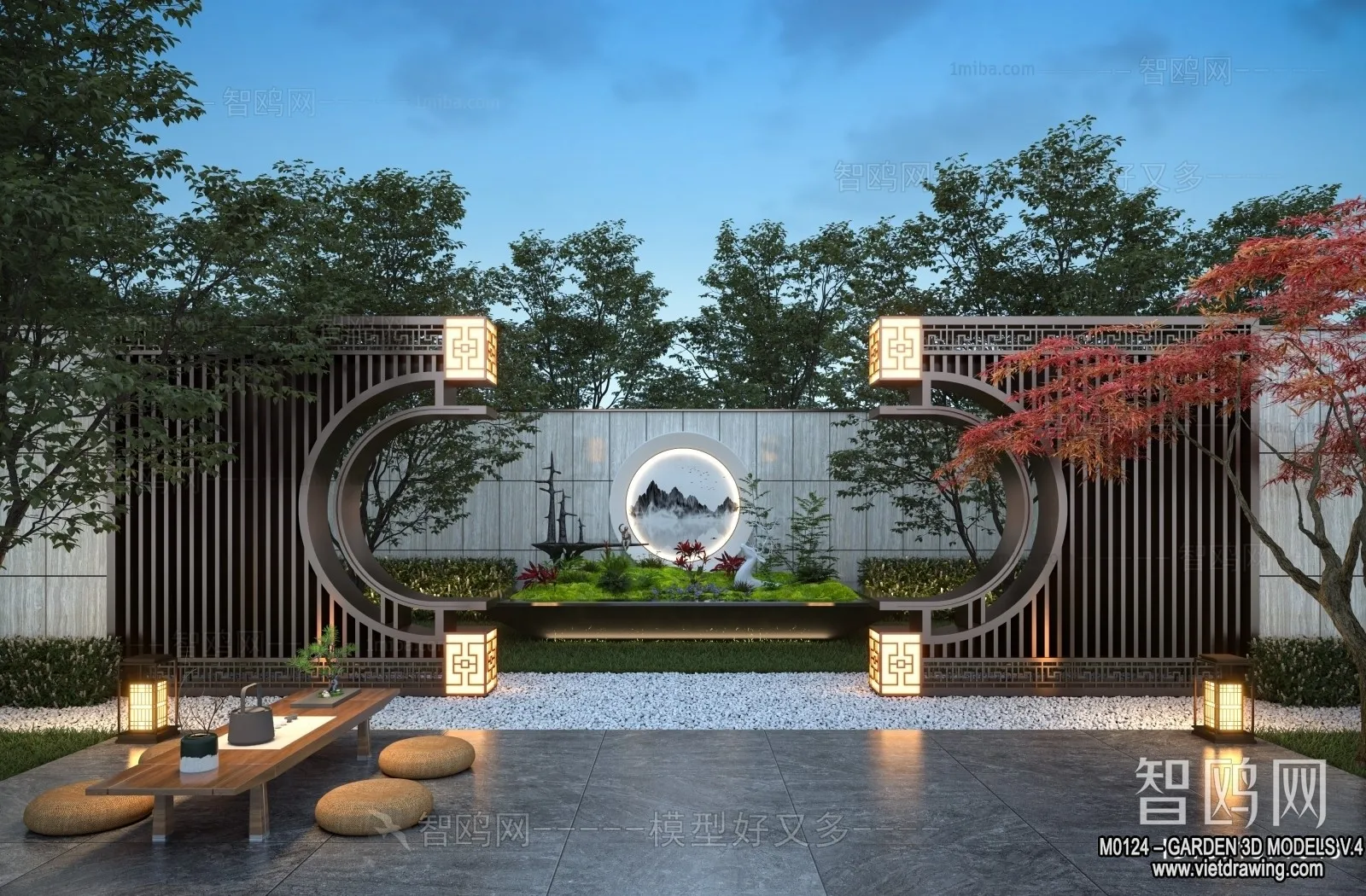 Garden 3D Models - Architecture Decor 3D - 297