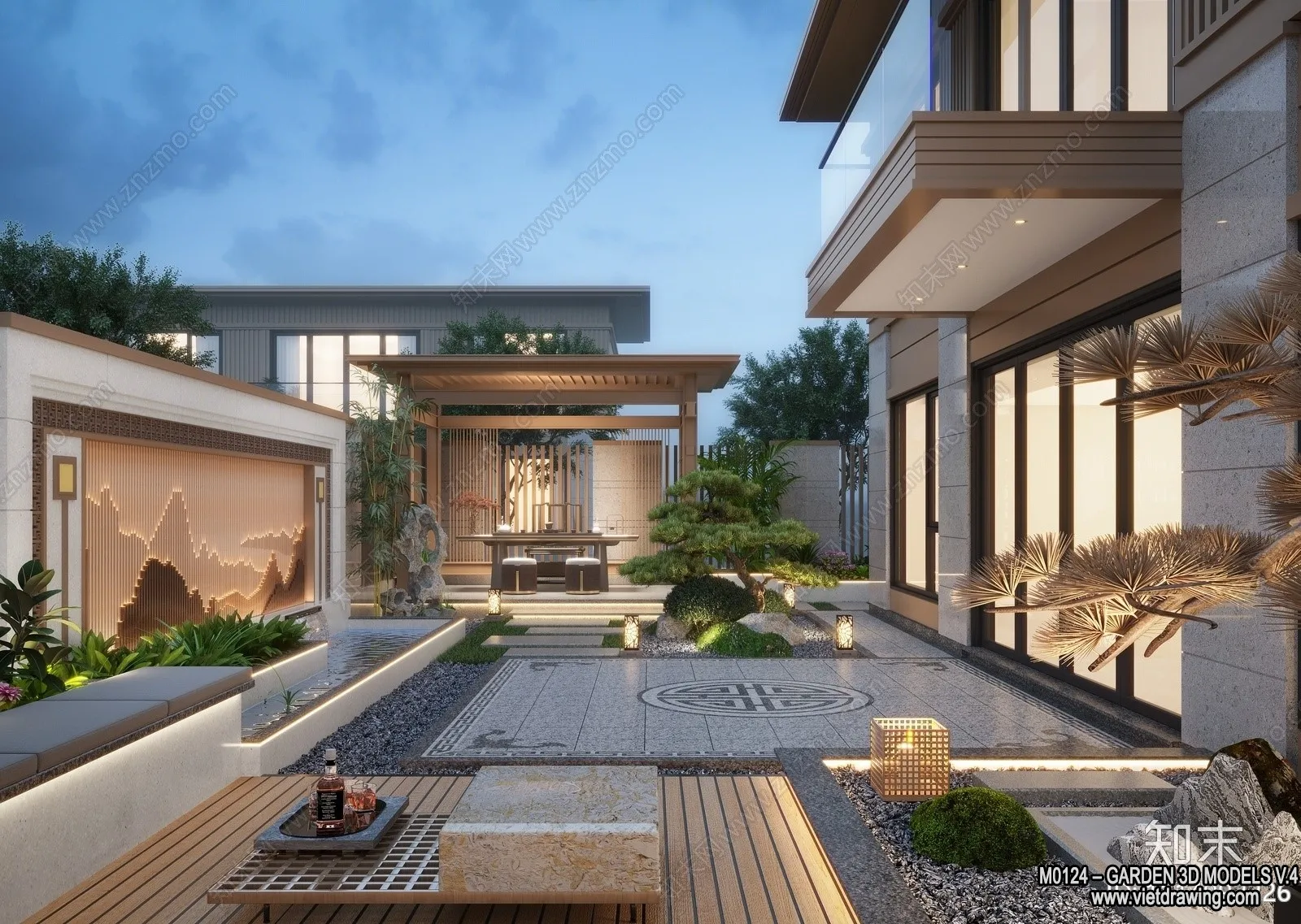 Garden 3D Models - Architecture Decor 3D - 298