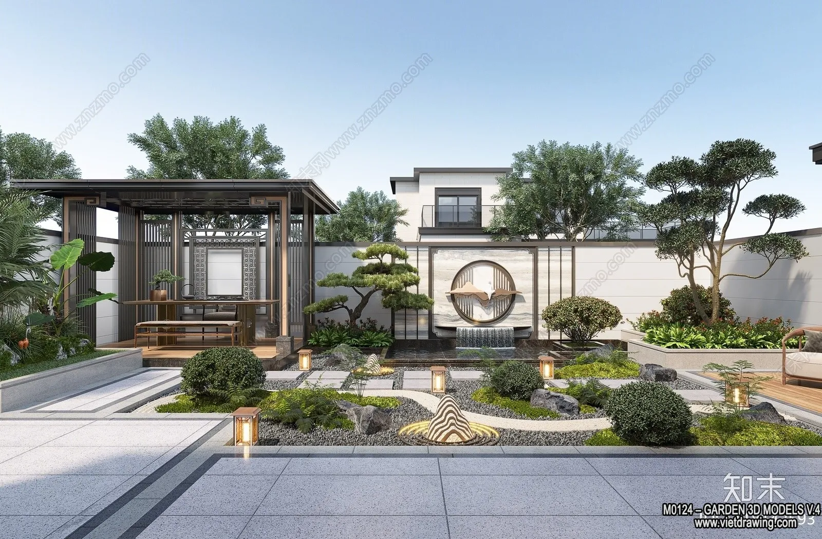 Garden 3D Models - Architecture Decor 3D - 300