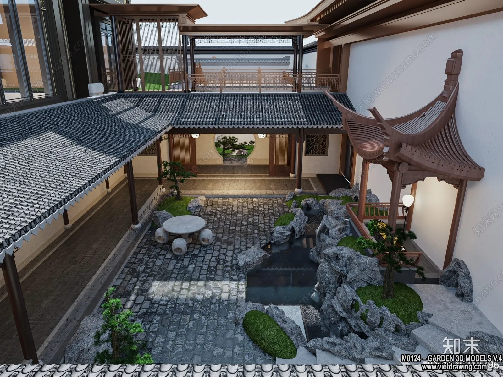 Garden 3D Models - Architecture Decor 3D - 301