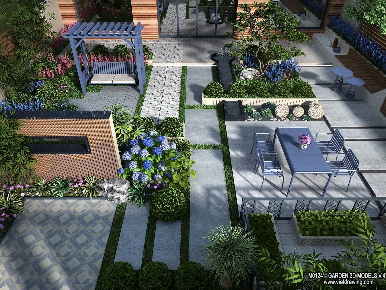 Garden 3D Models - Architecture Decor 3D - 310
