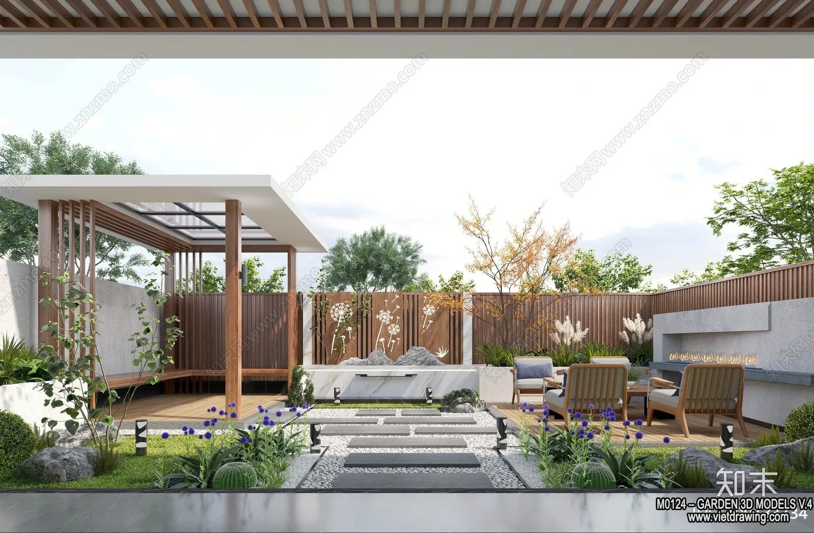 Garden 3D Models - Architecture Decor 3D - 311