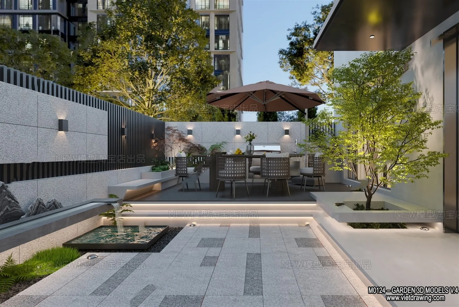 Garden 3D Models - Architecture Decor 3D - 314