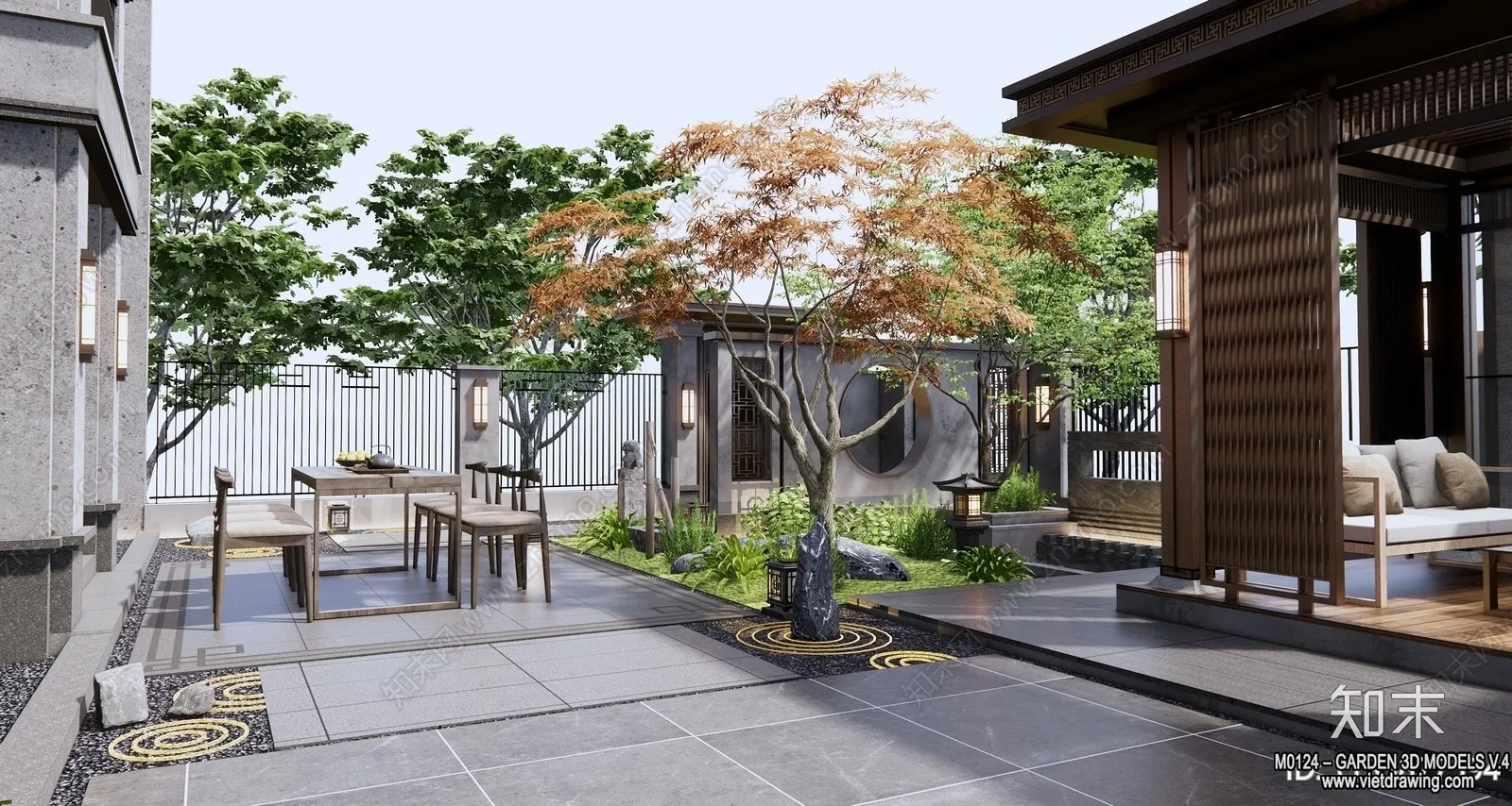 Garden 3D Models - Architecture Decor 3D - 316