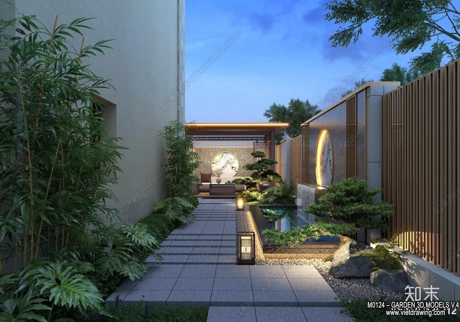 Garden 3D Models - Architecture Decor 3D - 318