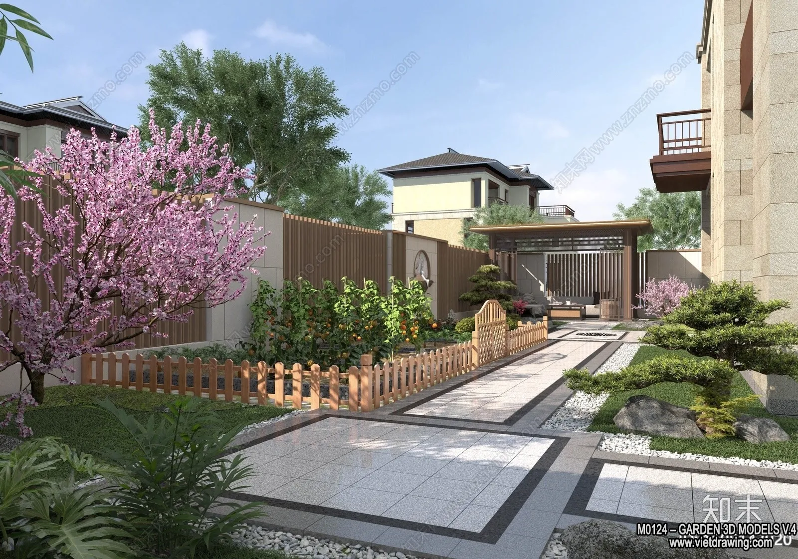 Garden 3D Models - Architecture Decor 3D - 319