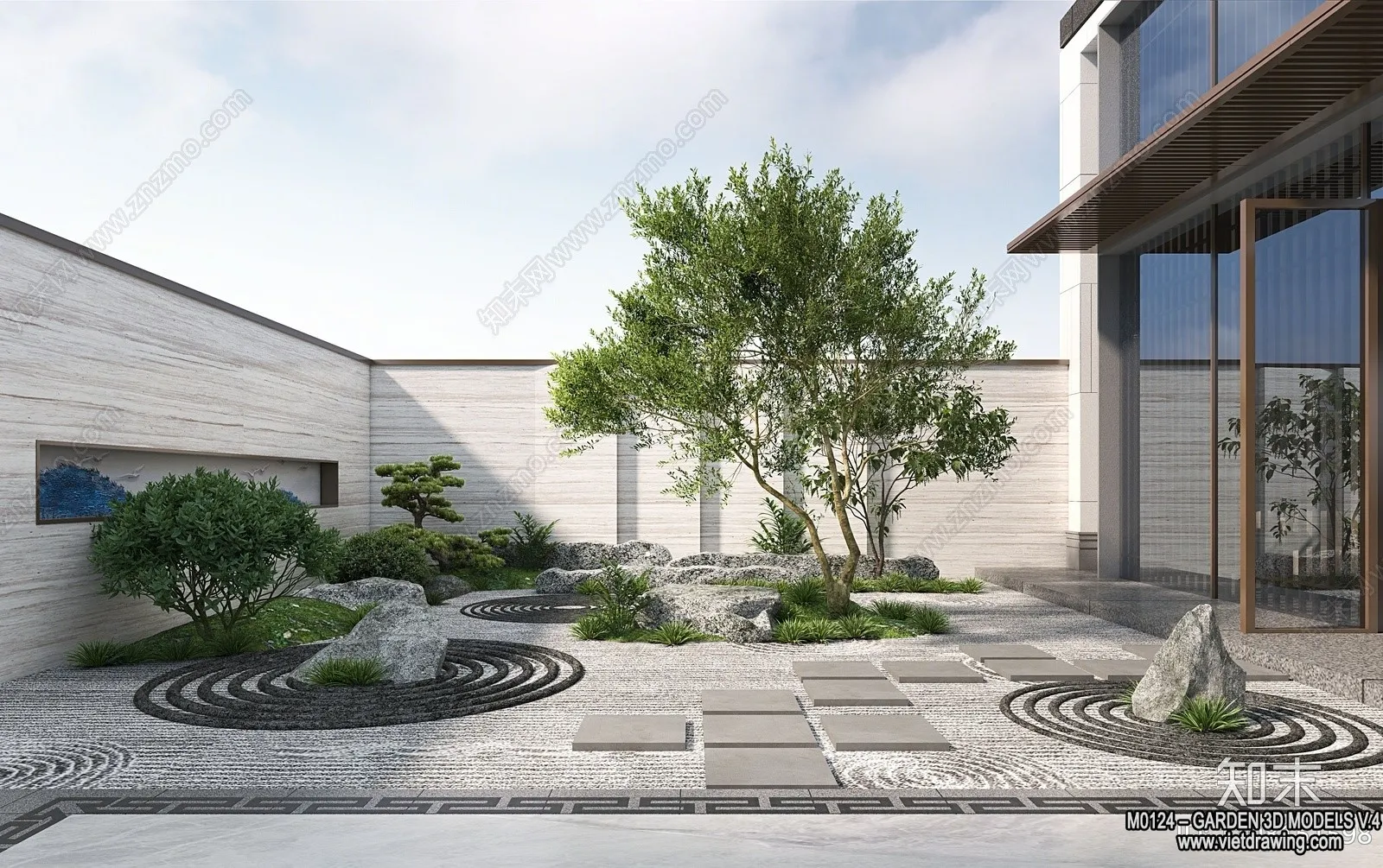 Garden 3D Models - Architecture Decor 3D - 320