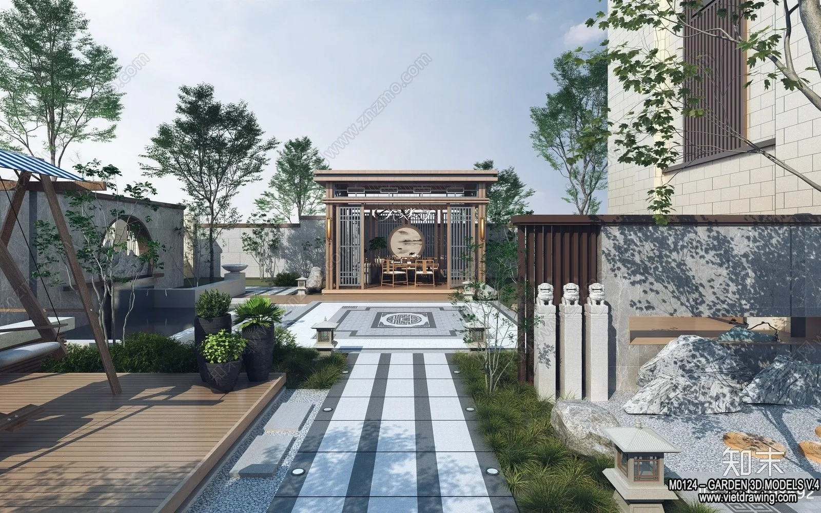 Garden 3D Models - Architecture Decor 3D - 321