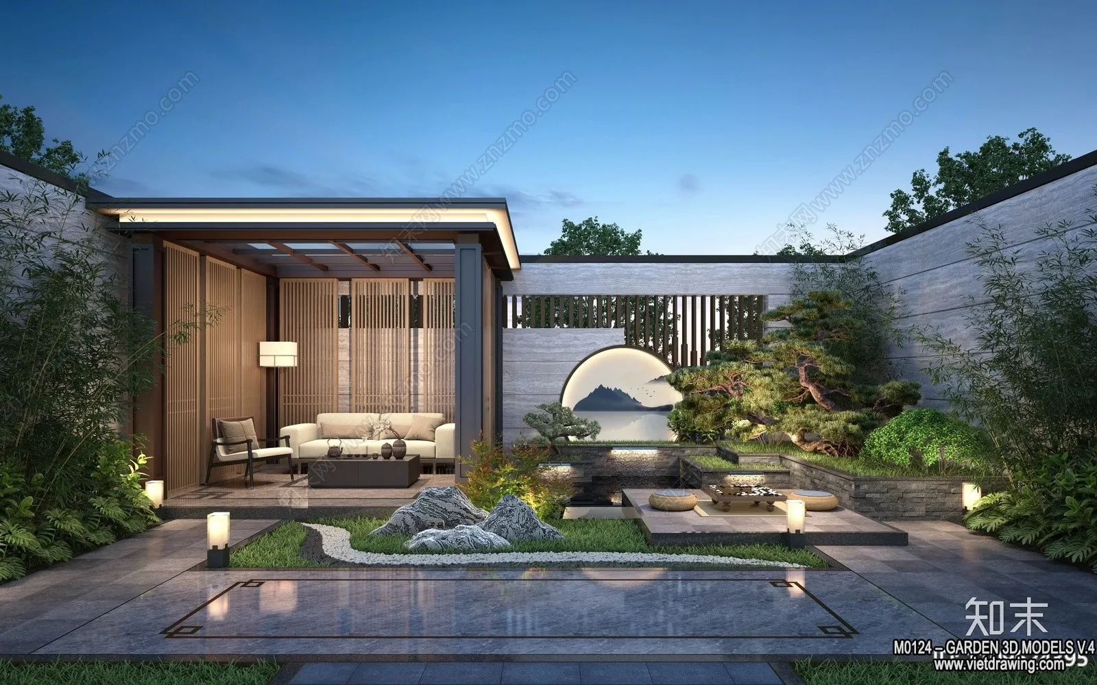 Garden 3D Models - Architecture Decor 3D - 323