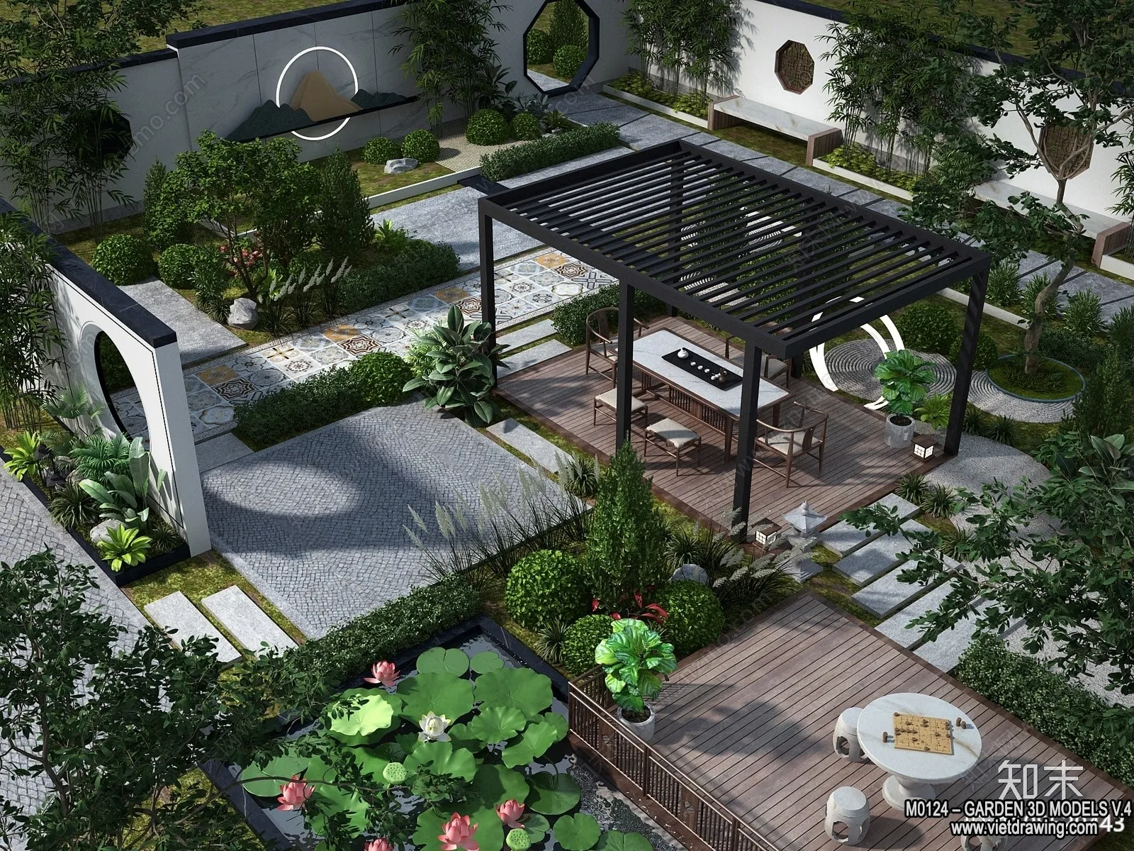 Garden 3D Models - Architecture Decor 3D - 325