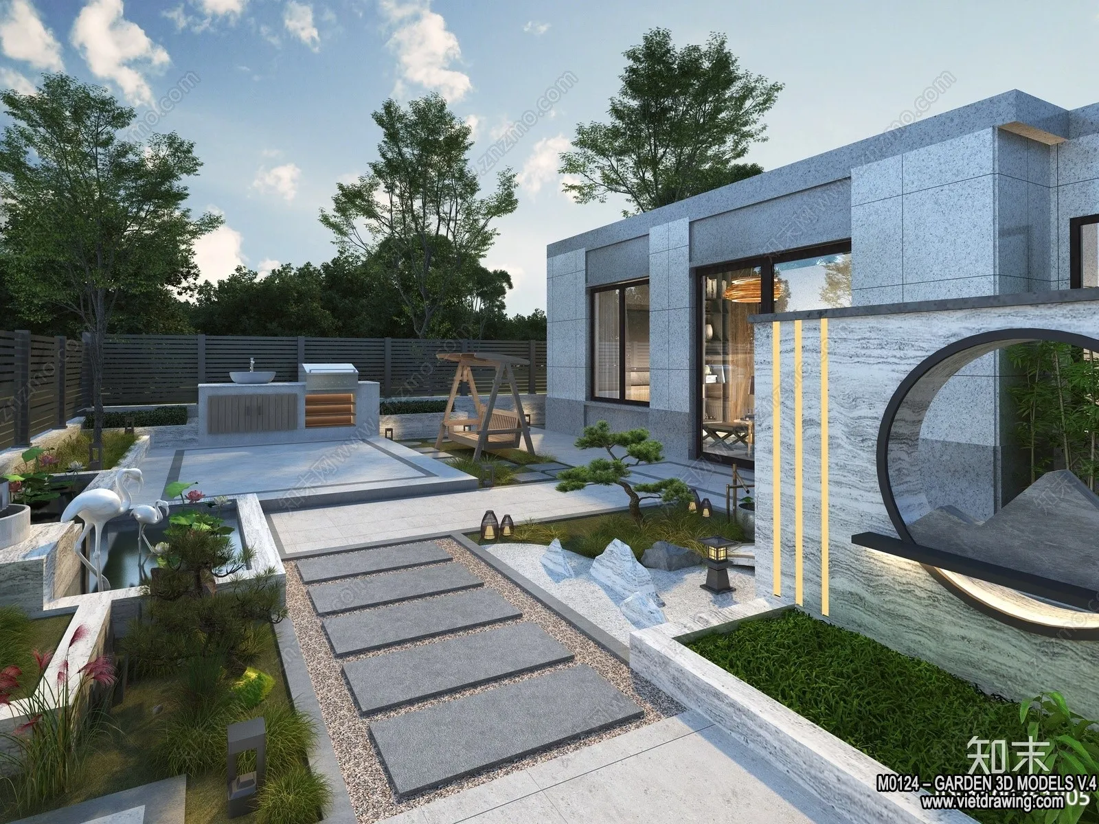 Garden 3D Models - Architecture Decor 3D - 326