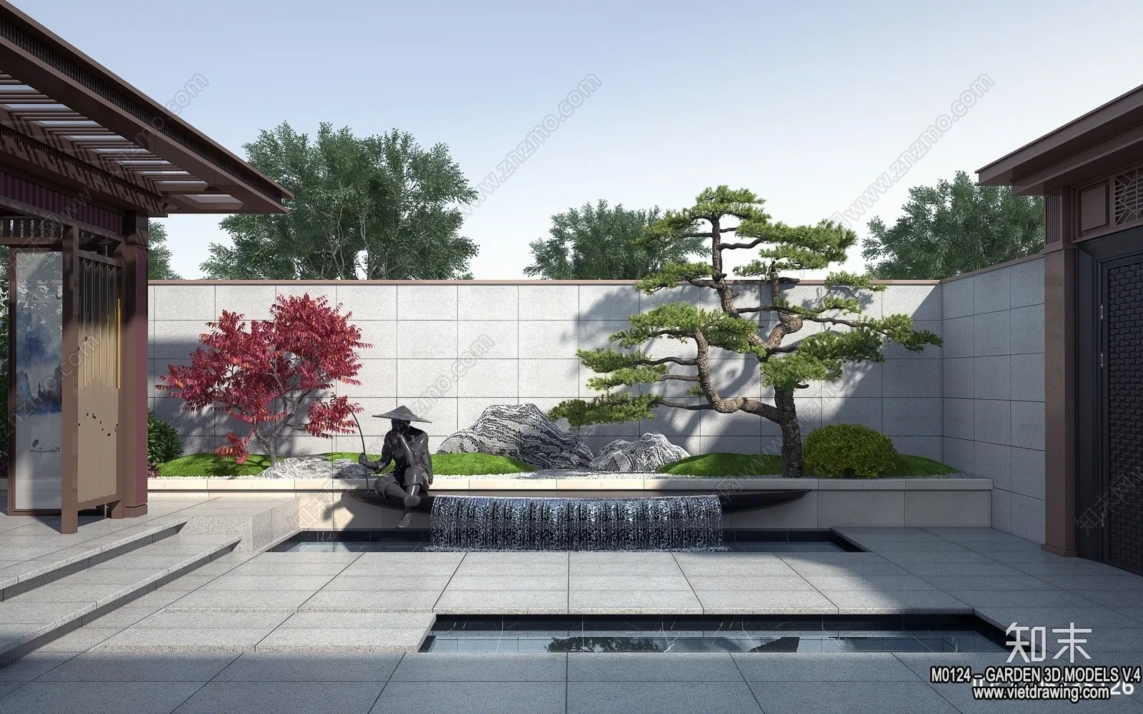 Garden 3D Models - Architecture Decor 3D - 329