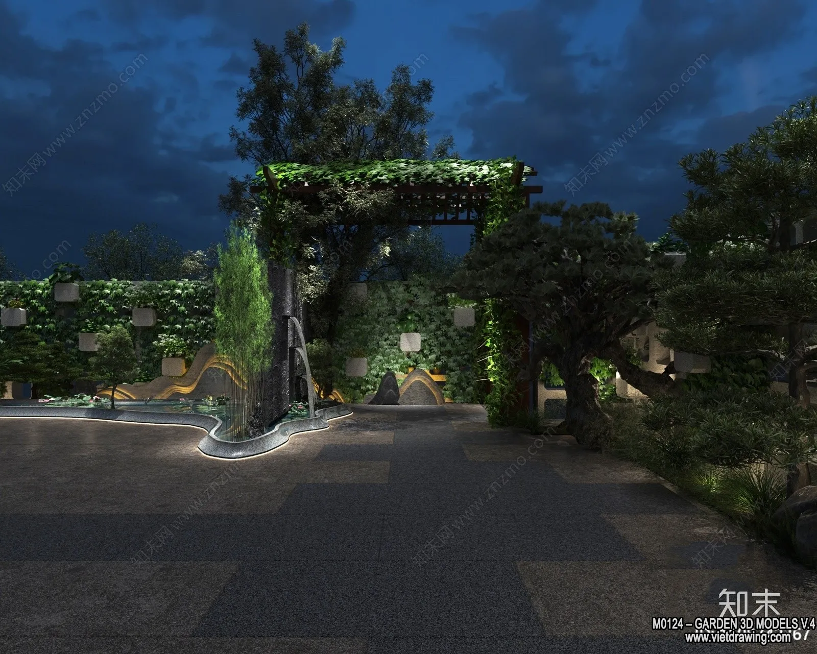 Garden 3D Models - Architecture Decor 3D - 330