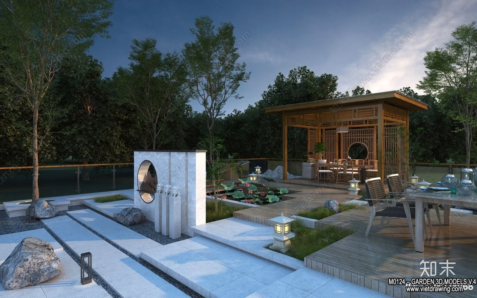 Garden 3D Models - Architecture Decor 3D - 332