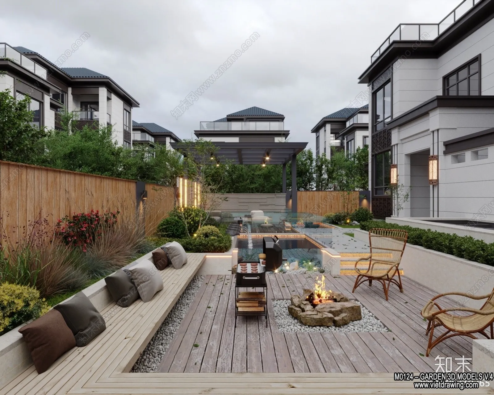 Garden 3D Models - Architecture Decor 3D - 335