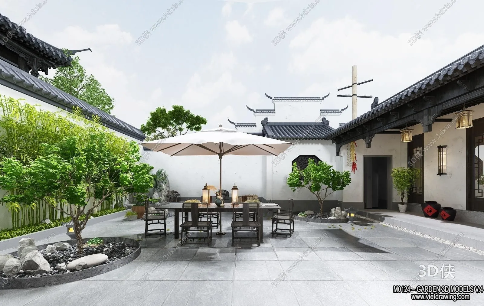 Garden 3D Models - Architecture Decor 3D - 339