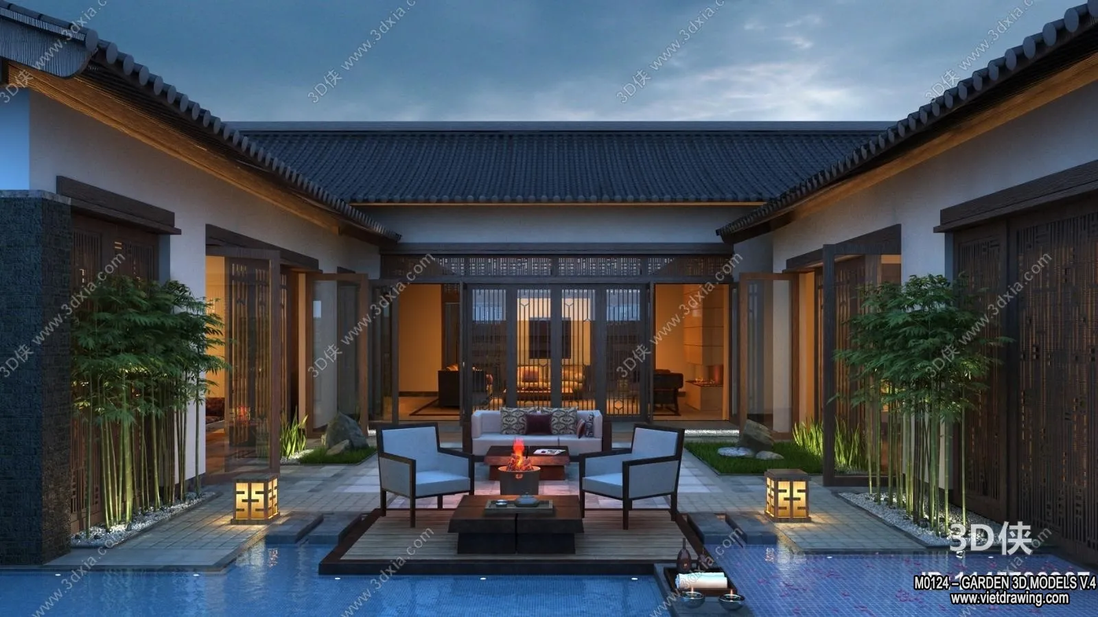 Garden 3D Models - Architecture Decor 3D - 341