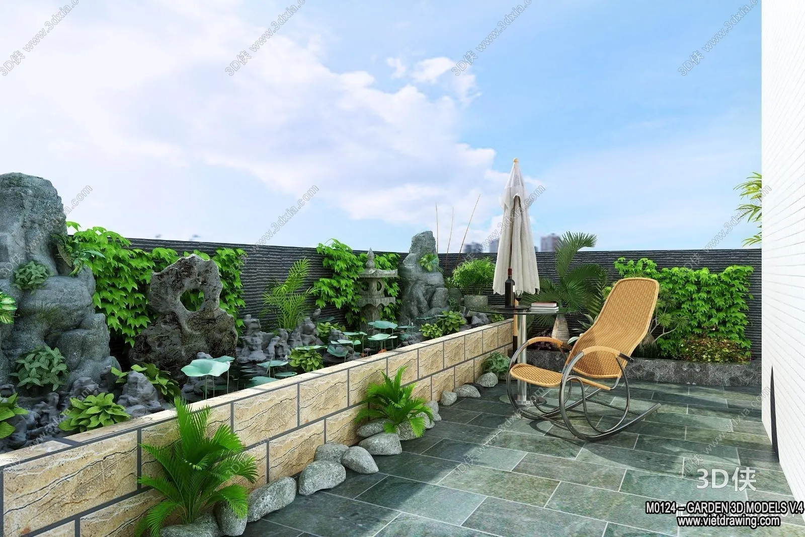 Garden 3D Models - Architecture Decor 3D - 342