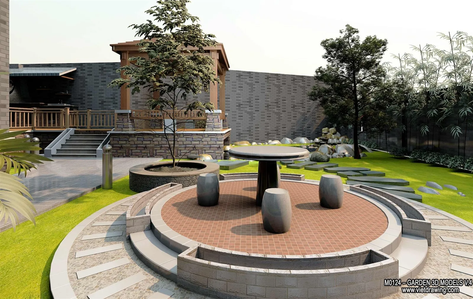 Garden 3D Models - Architecture Decor 3D - 345