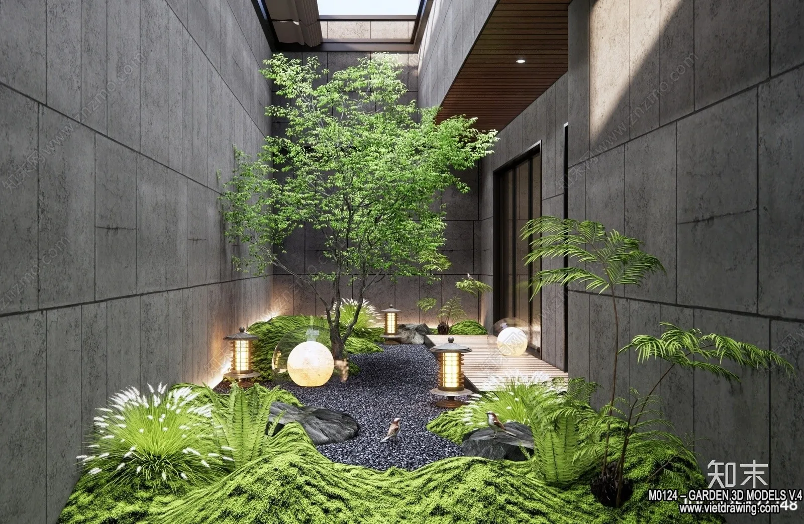 Garden 3D Models - Architecture Decor 3D - 347