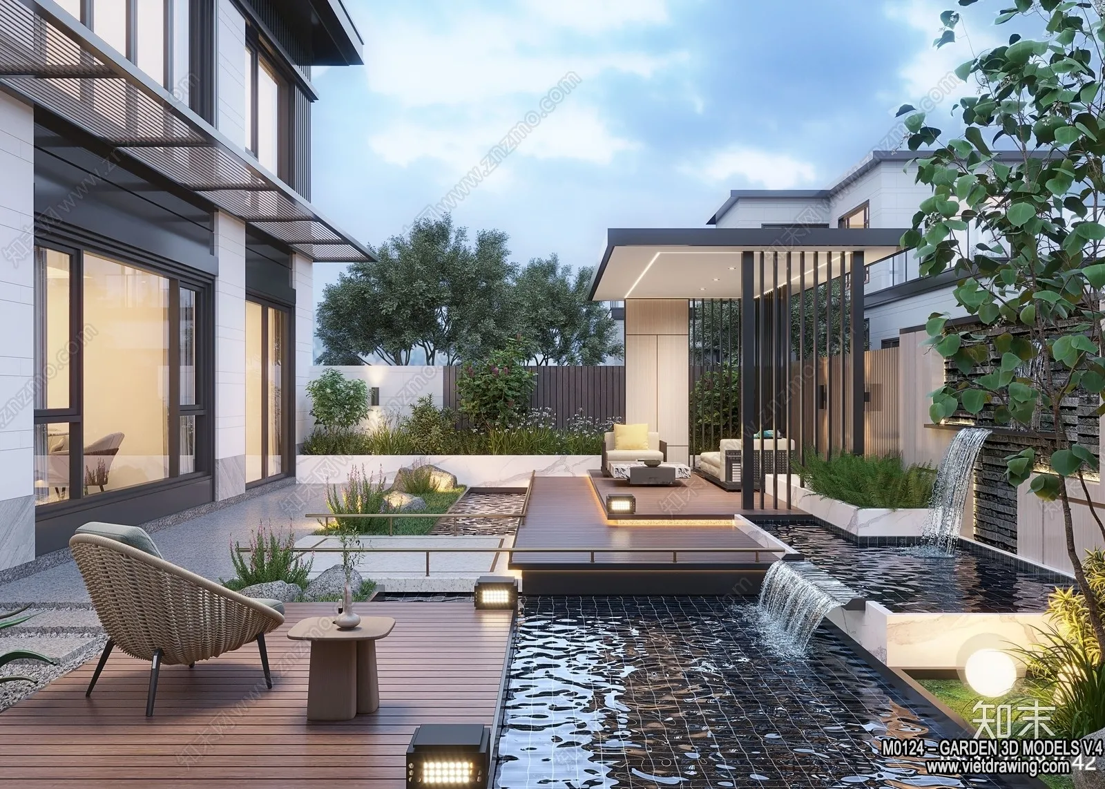 Garden 3D Models - Architecture Decor 3D - 354