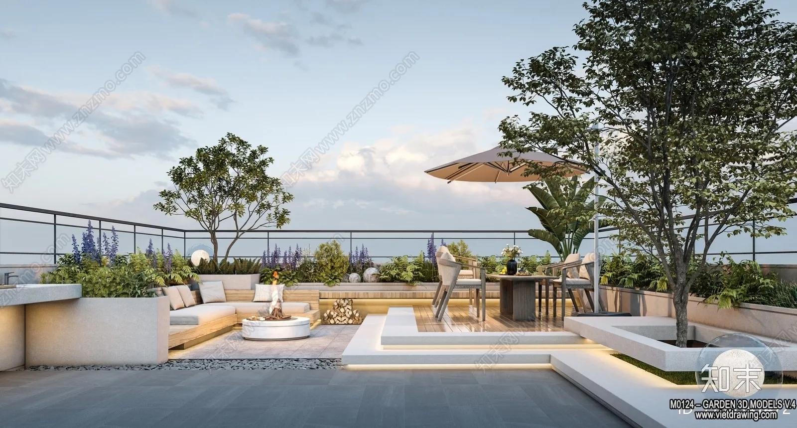 Garden 3D Models - Architecture Decor 3D - 355