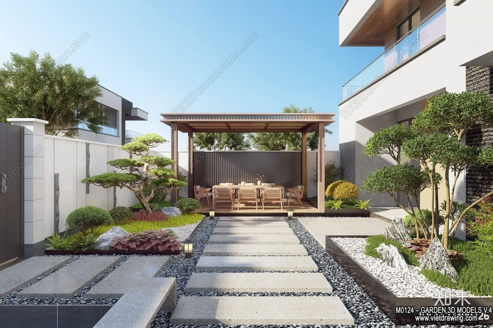 Garden 3D Models - Architecture Decor 3D - 357
