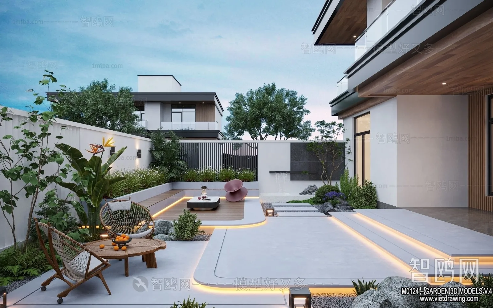 Garden 3D Models - Architecture Decor 3D - 358