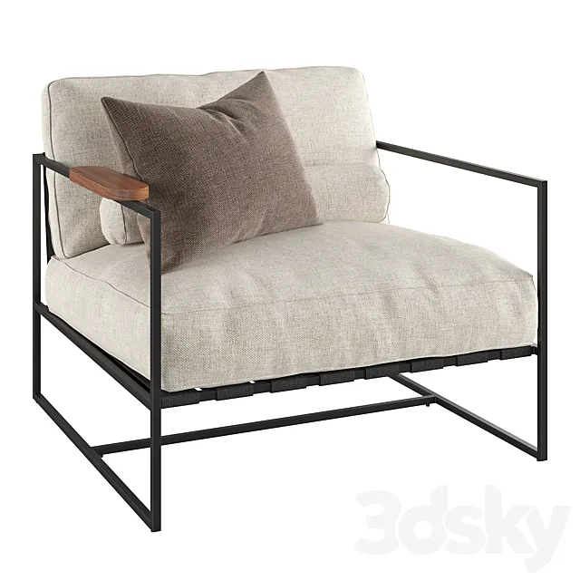 Garden chair Badi 3D Model