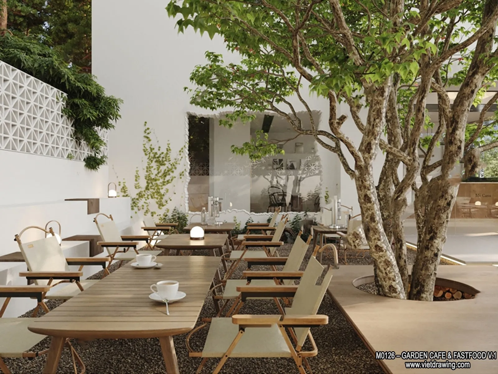 Garden Coffee Shop - Fastfood - 3D Models - 011