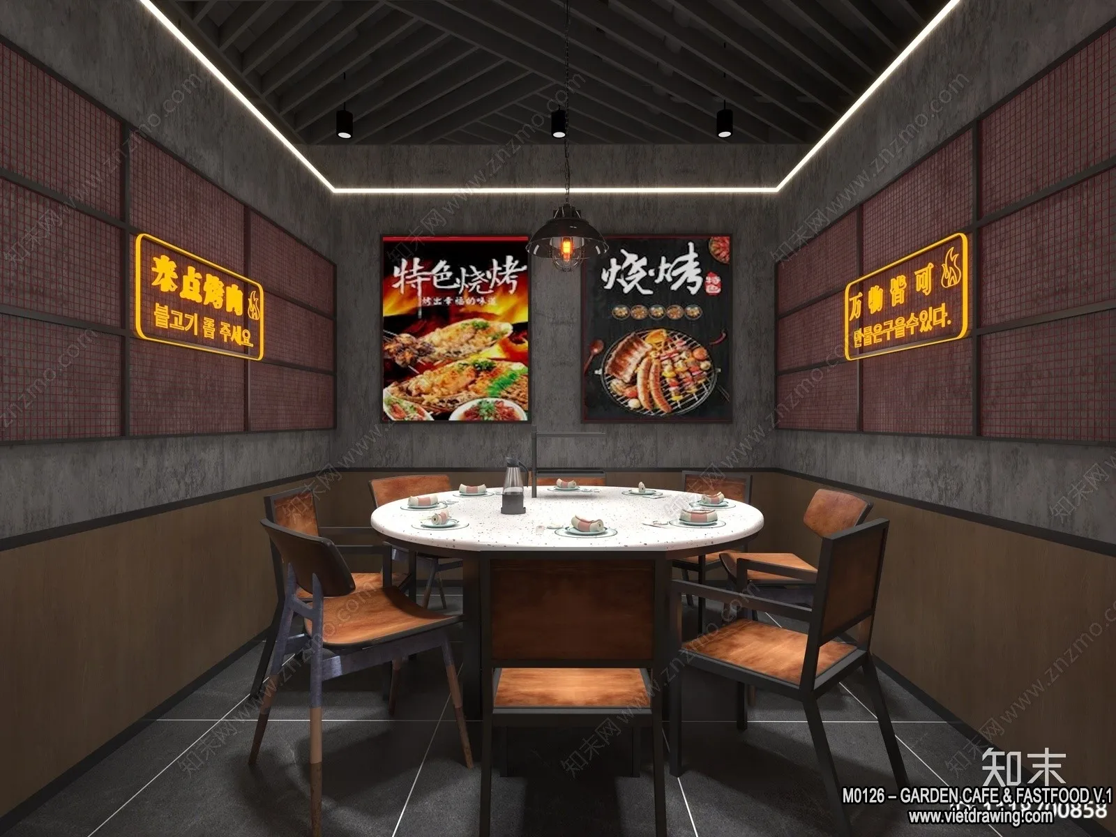 Garden Coffee Shop - Fastfood - 3D Models - 110