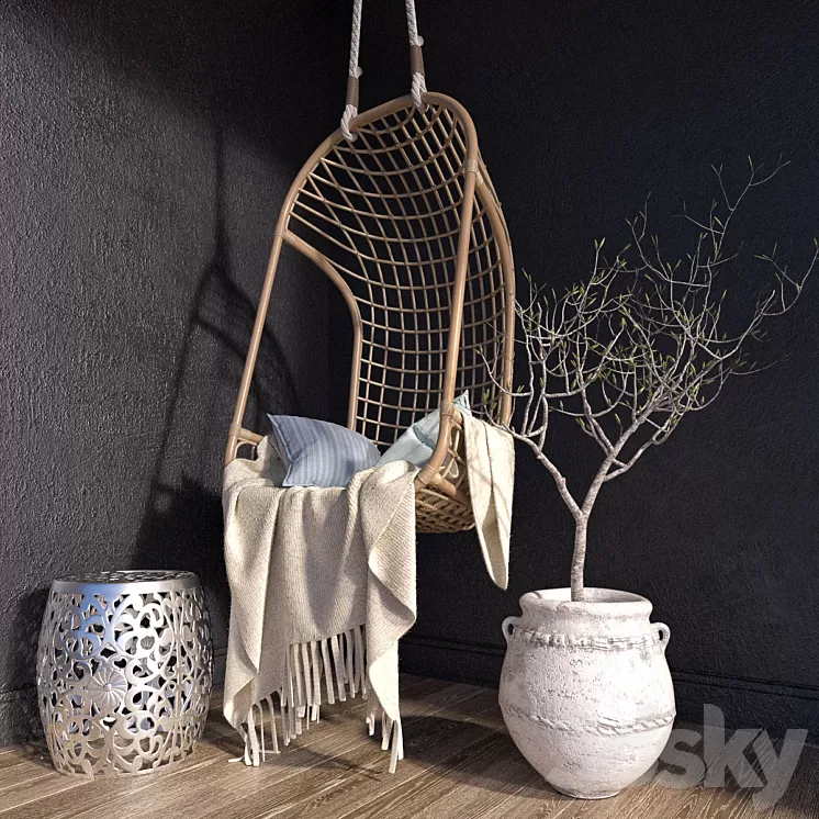 Garden composition 3D Model