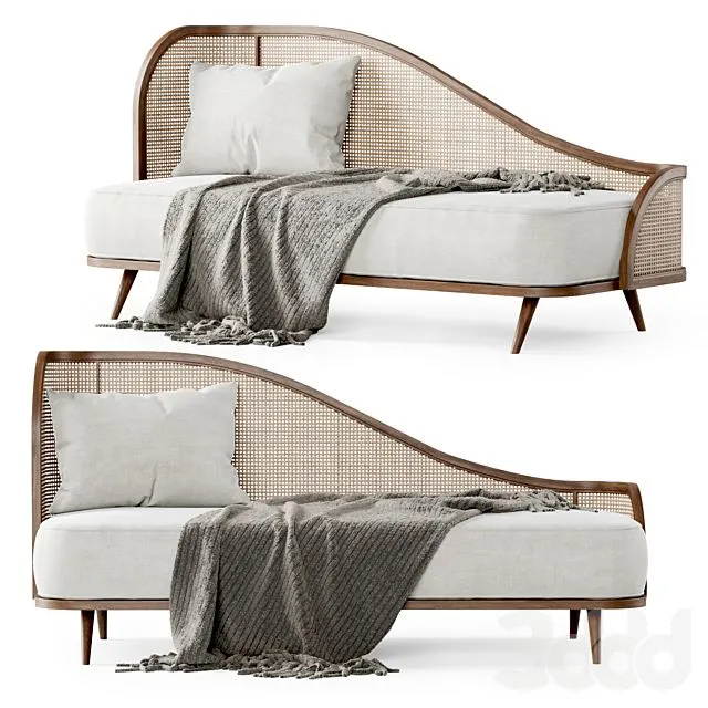 Garden daybed WM Rattan bench Free Download