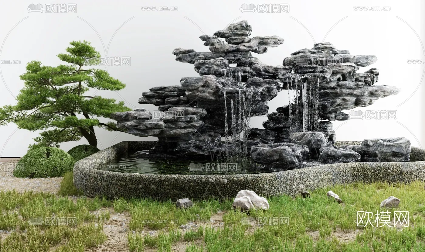 GARDEN DECOR - 3D Model For Interior Design - 2581