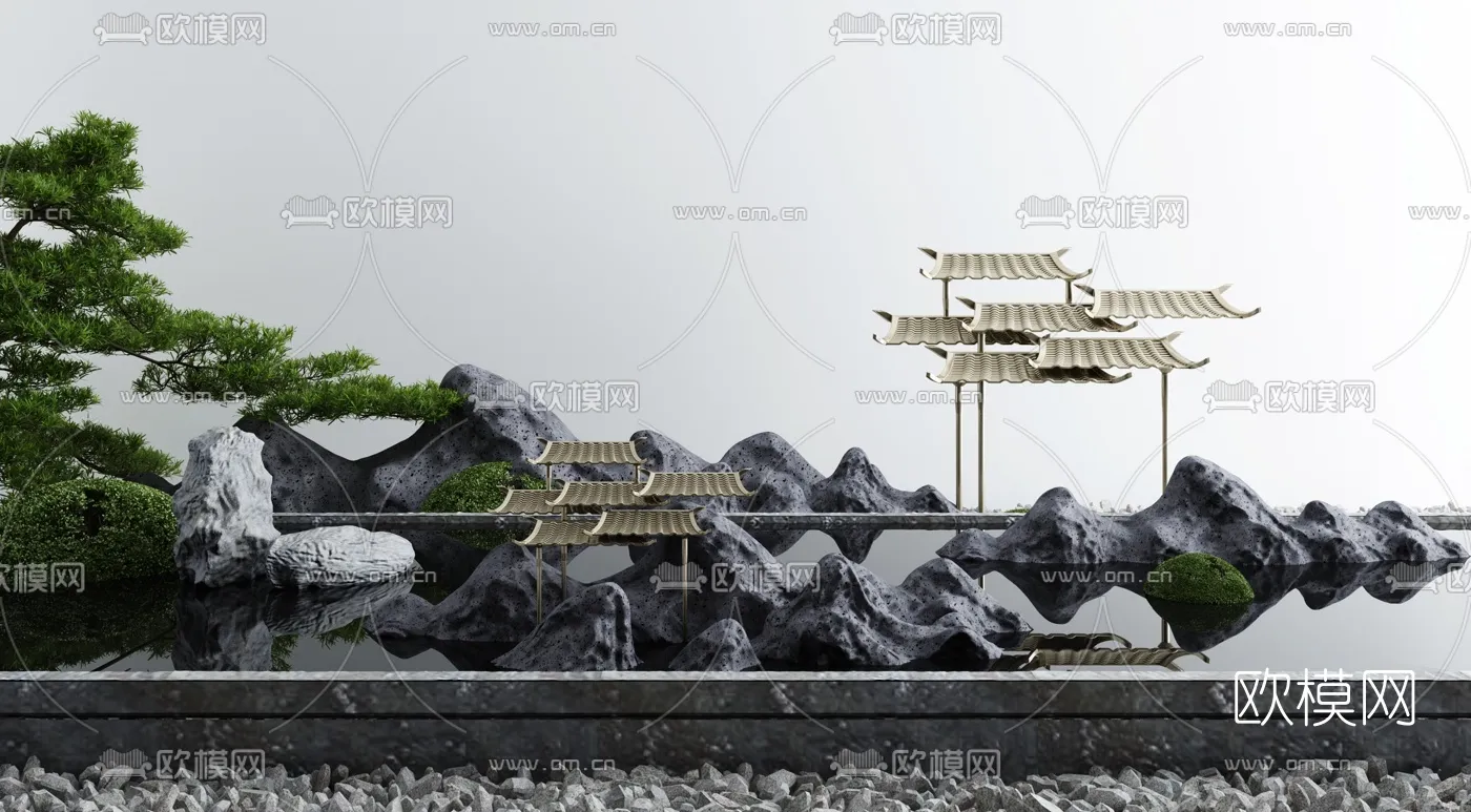 GARDEN DECOR - 3D Model For Interior Design - 2583