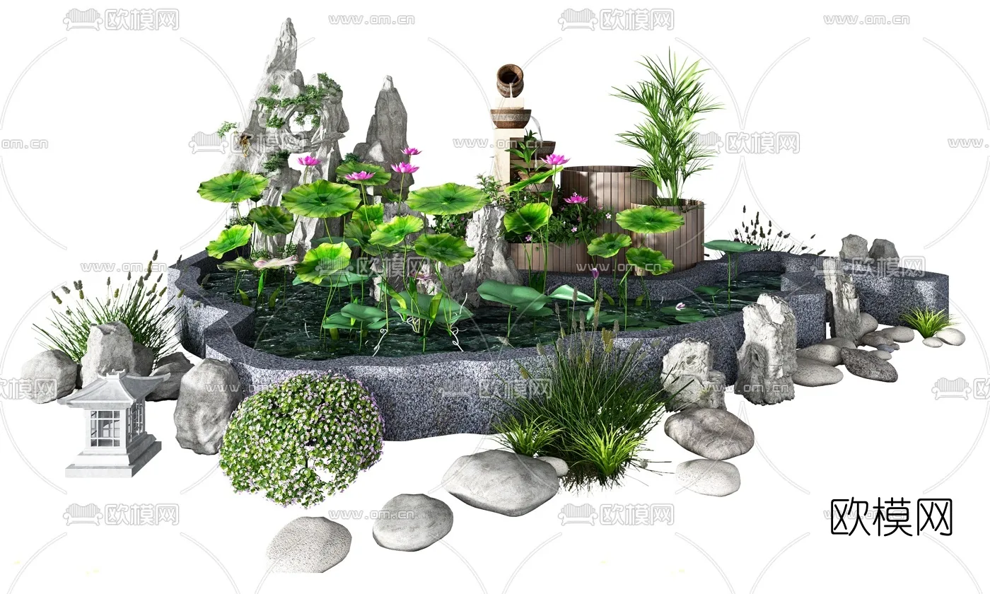 GARDEN DECOR - 3D Model For Interior Design - 2585