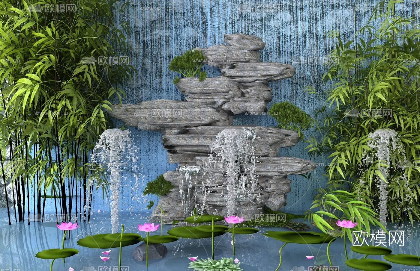 GARDEN DECOR - 3D Model For Interior Design - 2586