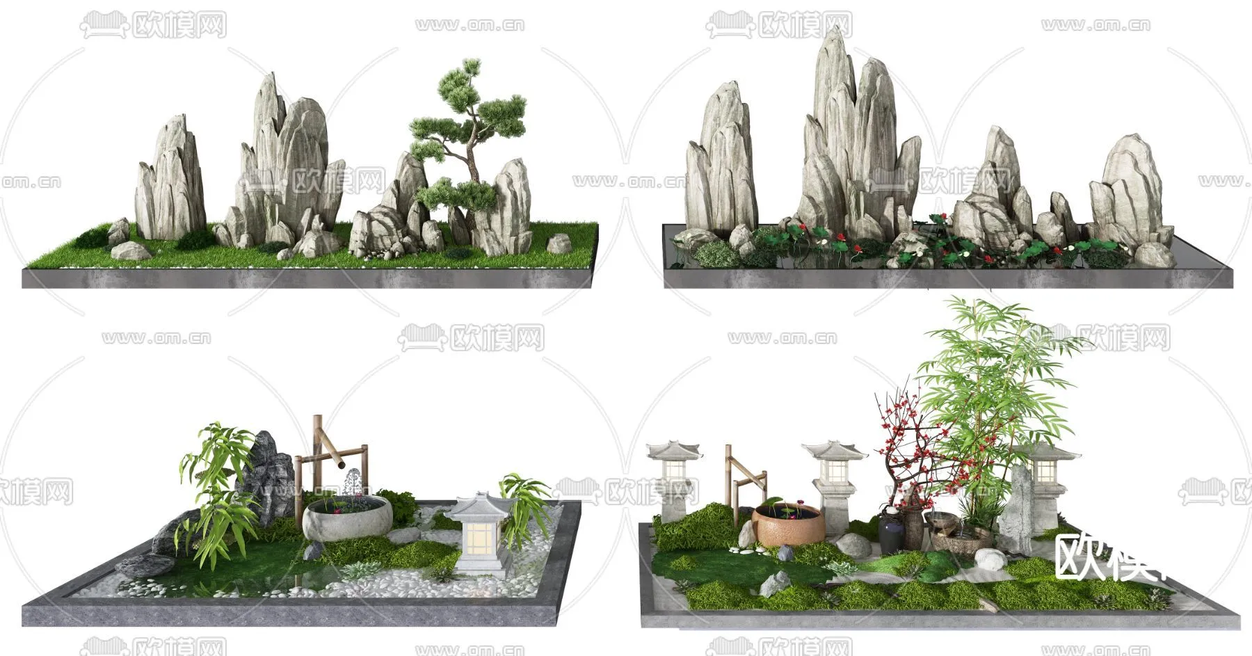 GARDEN DECOR - 3D Model For Interior Design - 2587