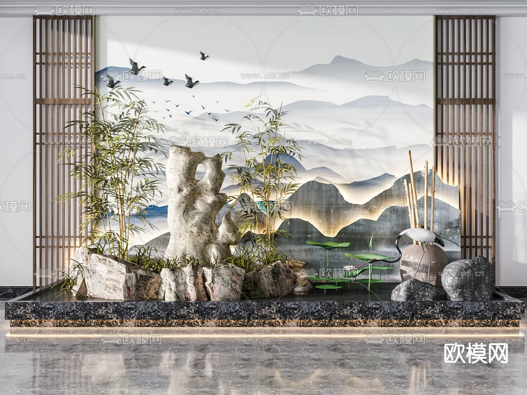 GARDEN DECOR - 3D Model For Interior Design - 2588