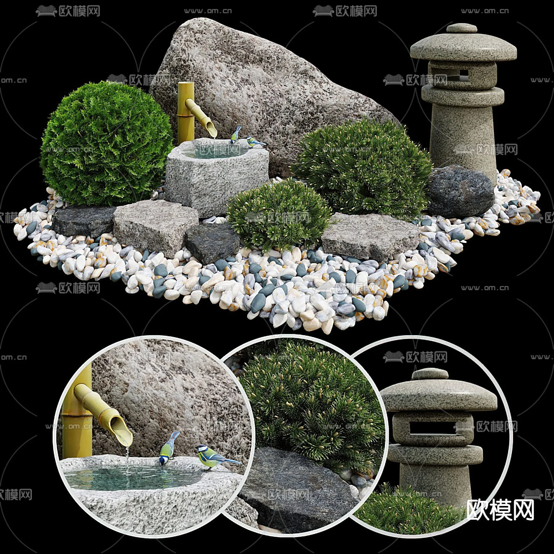 GARDEN DECOR - 3D Model For Interior Design - 2590