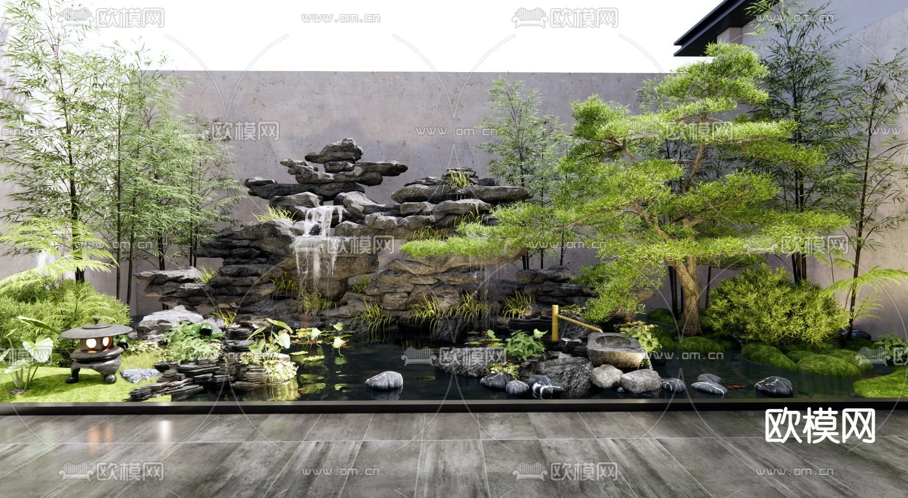 GARDEN DECOR - 3D Model For Interior Design - 2592