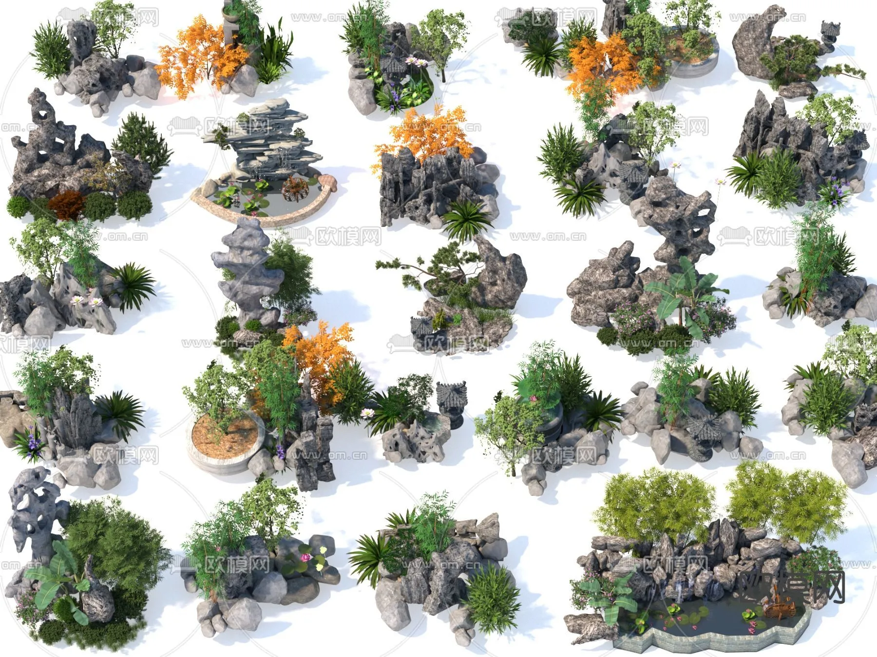 GARDEN DECOR - 3D Model For Interior Design - 2598