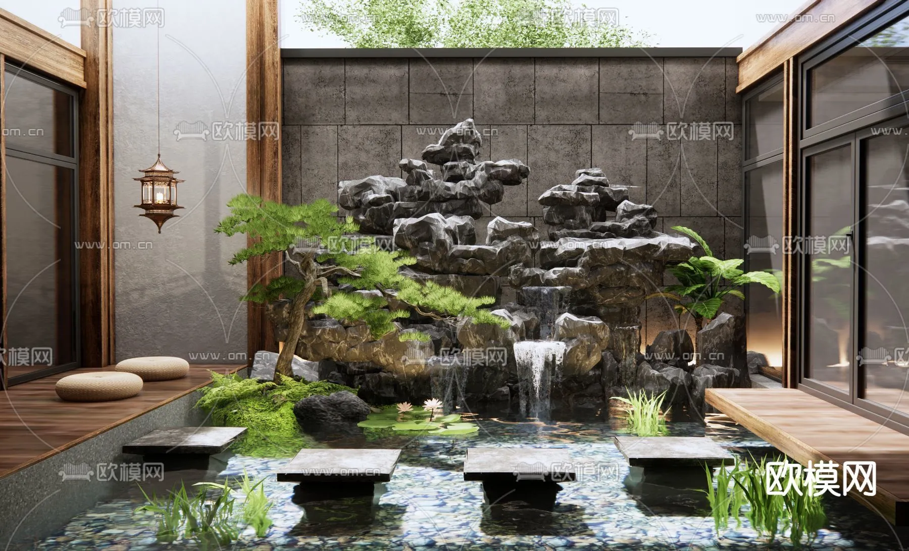 GARDEN DECOR - 3D Model For Interior Design - 2601