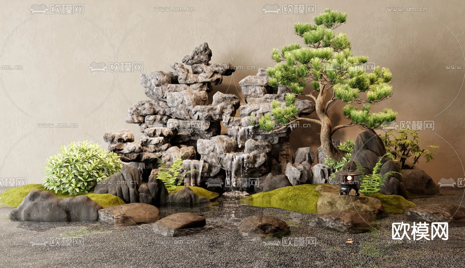 GARDEN DECOR - 3D Model For Interior Design - 2604