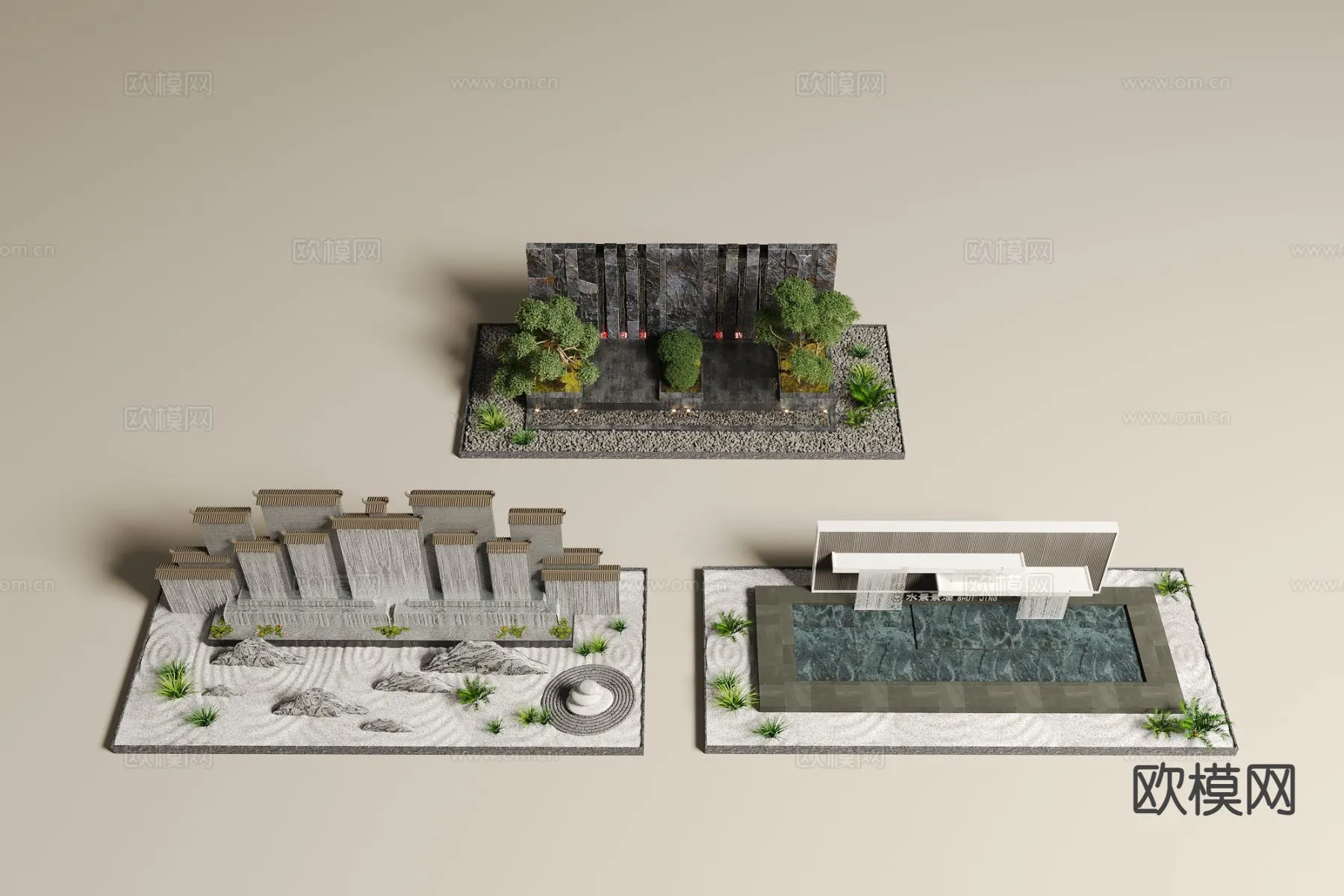 GARDEN DECOR - 3D Model For Interior Design - 2613