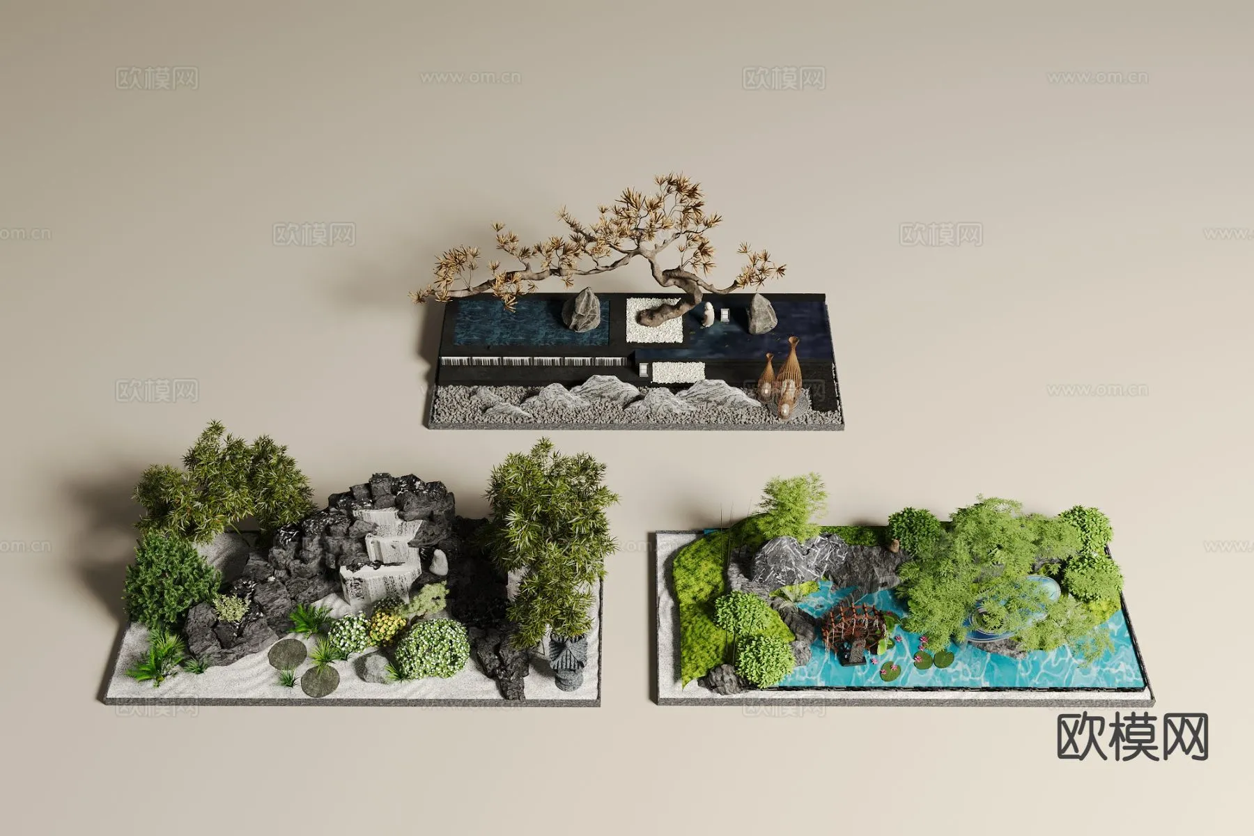 GARDEN DECOR - 3D Model For Interior Design - 2615