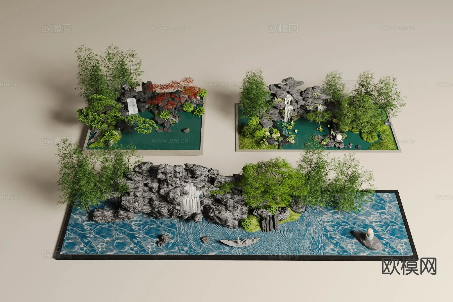 GARDEN DECOR - 3D Model For Interior Design - 2628