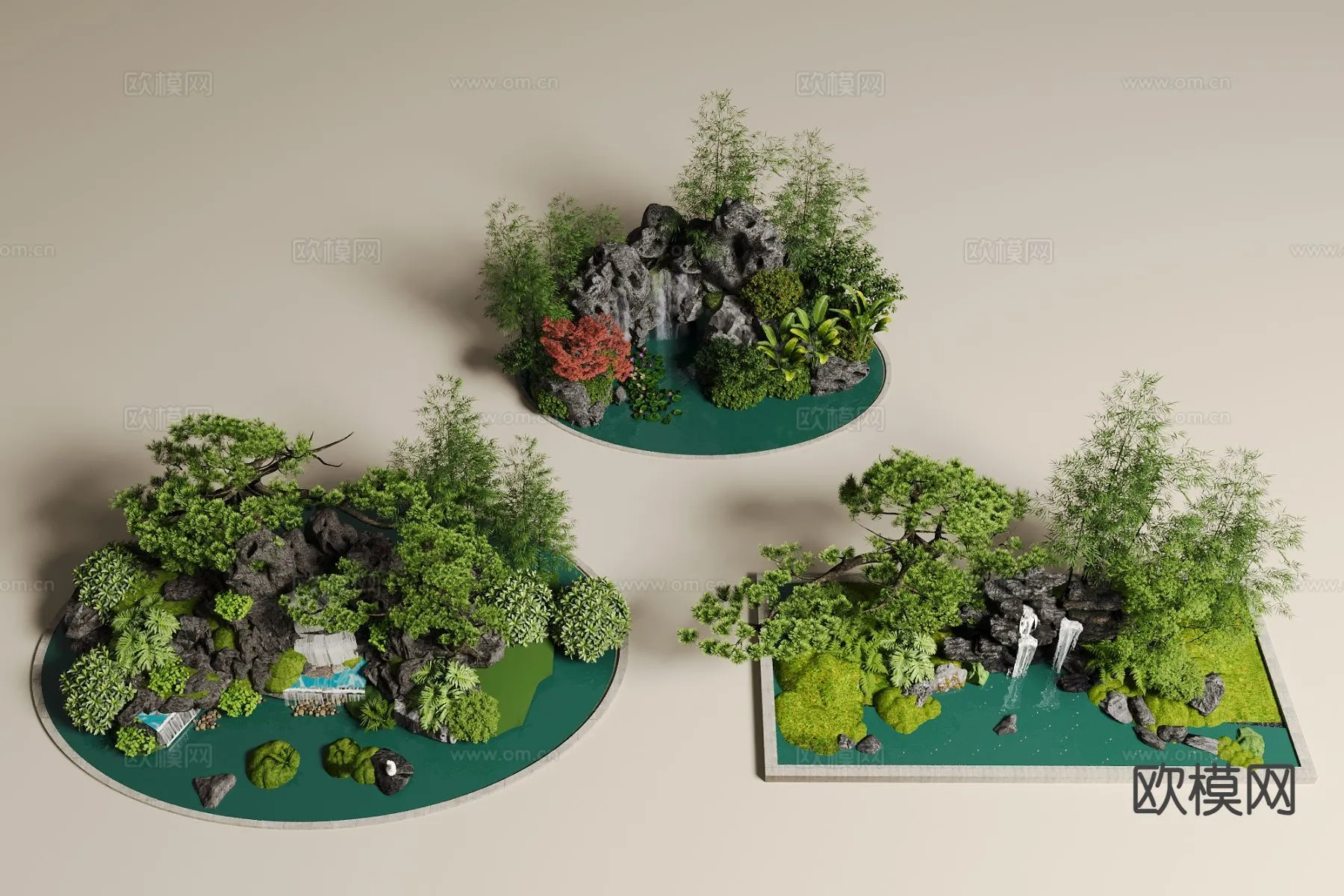 GARDEN DECOR - 3D Model For Interior Design - 2633